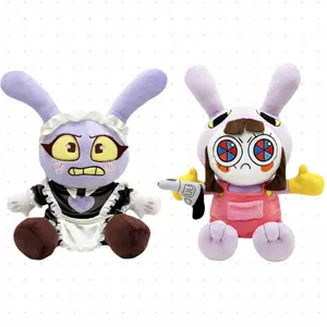The Amazing Digital Circus Jax Pomni Inspired Plush Toys Cute Rabbit Stuffed Animals Soft Plushies for Fans Kids Birthday Gift Collectible Home Decor