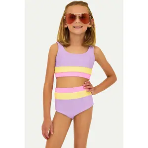 Lil Mackenzie Colorblock Swim Set