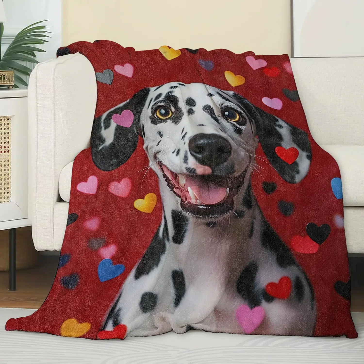 Dalmatian BlanKet Gifts for Adult Kids,  Soft, Flannel Warm Lightweight Cozy 60 x 50BLANKET