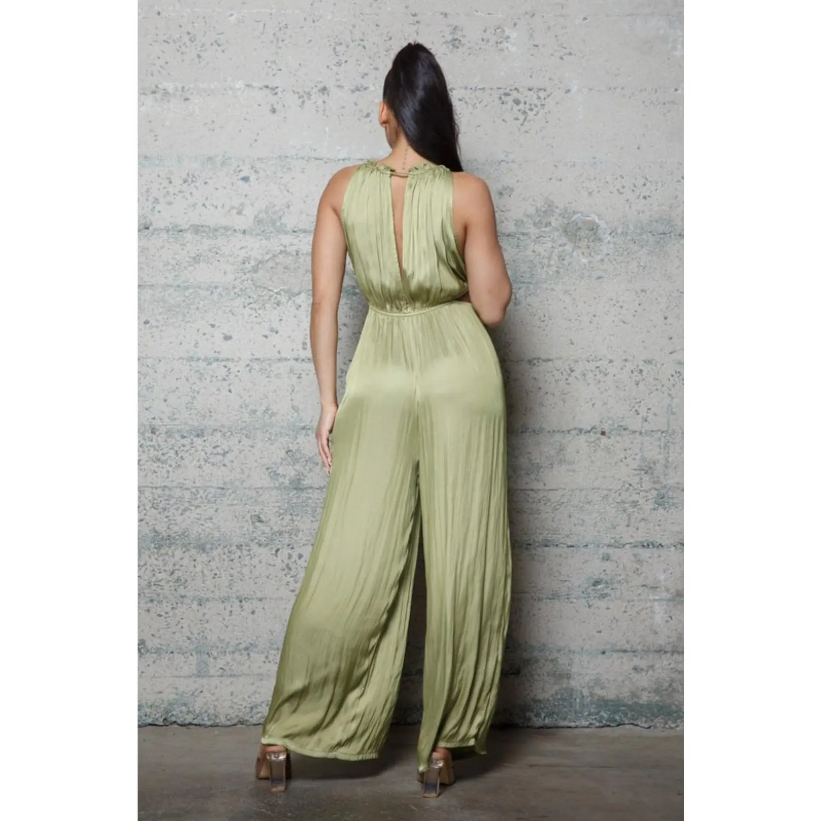 Satin Woven Jumpsuit