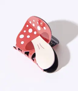 Red Mushroom Hair Claw