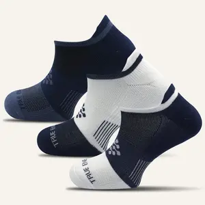 Men's Colorful Performance No Show Socks with Tab- 3 Pair