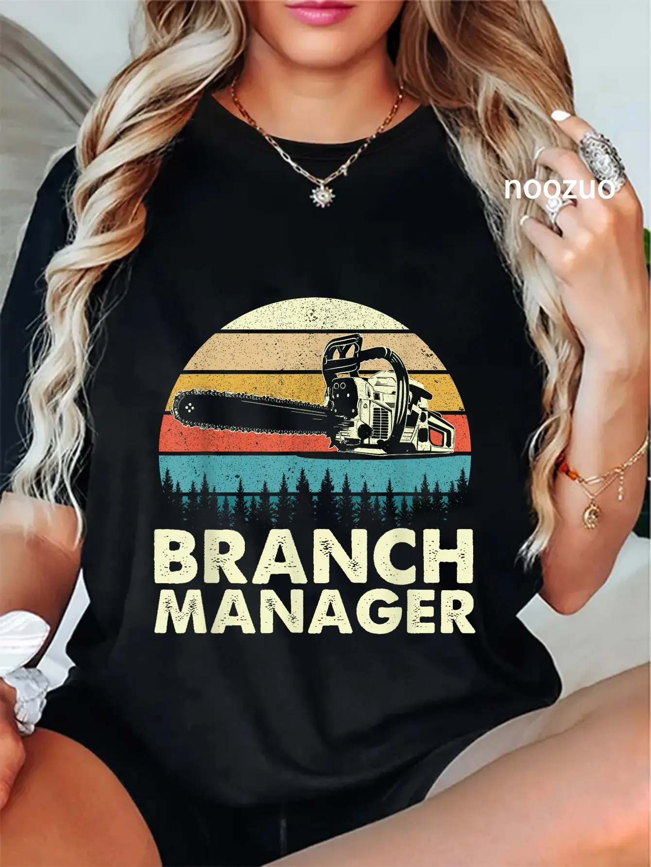 100% Cotton Branch Manager - Arborist Tree Surgeon Lumberjack Logger T-Shirt