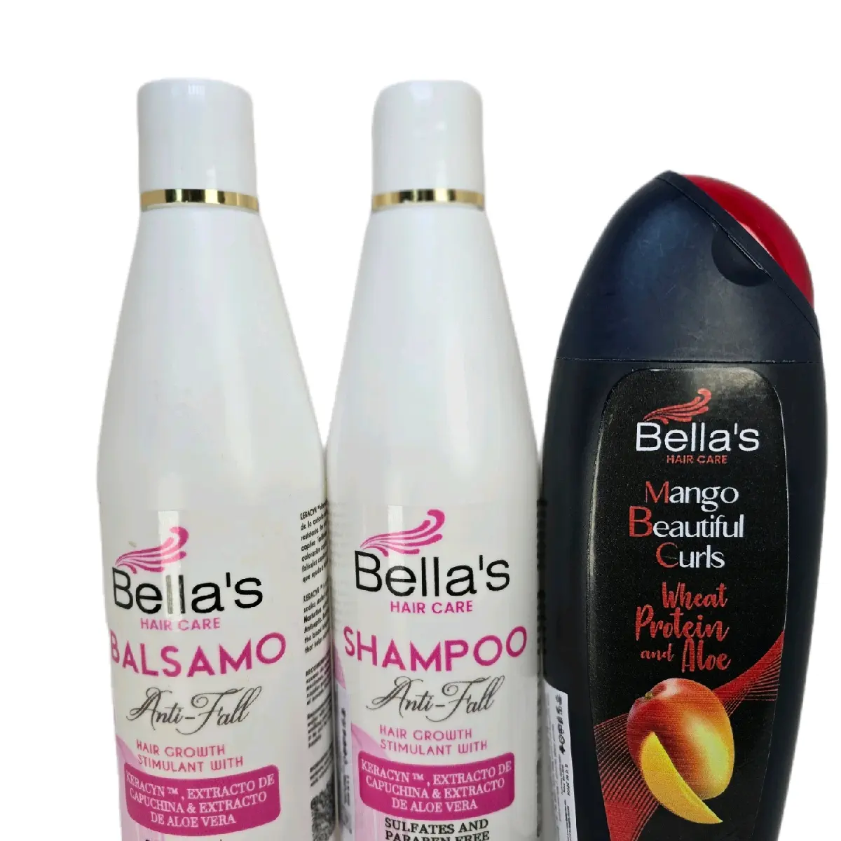 Bellas Hair Care Kit Rutina de Rizos Conditioner Shampoo 500g - Alcohol-Free, Anti-Frizz, Paraben-Free, Multi-Pack for Curl Enhancement and Hair Care