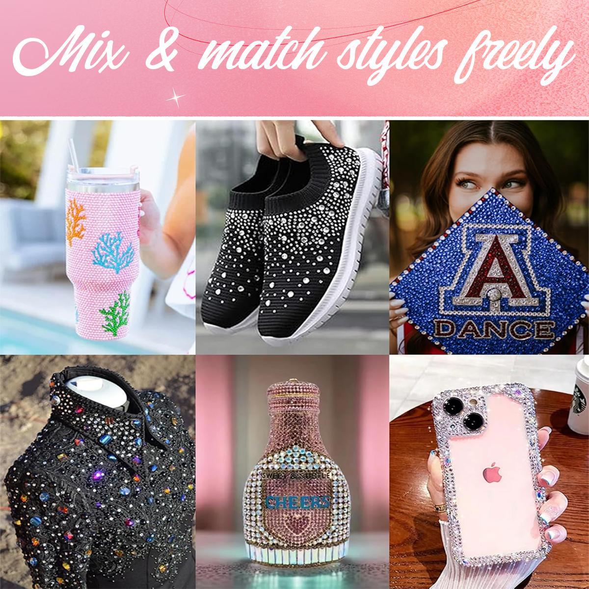 40 Grid Colorful Jelly Rhinestones 32000Pcs Multicolor Resin Flatback Gems with Kit Tools for Diamond Art Bedazzling Jewelry Crafting Book Shoes Nail Art Gift to Her