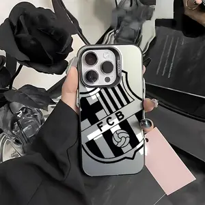 Football B-Barca Phone Case Suitable for iPhone 17 16e 16 15 14 13 12 11 Mini Pro Max Air X XR XSMAX 8 7 Plus Anti Fall Shockproof Matte Back Cover