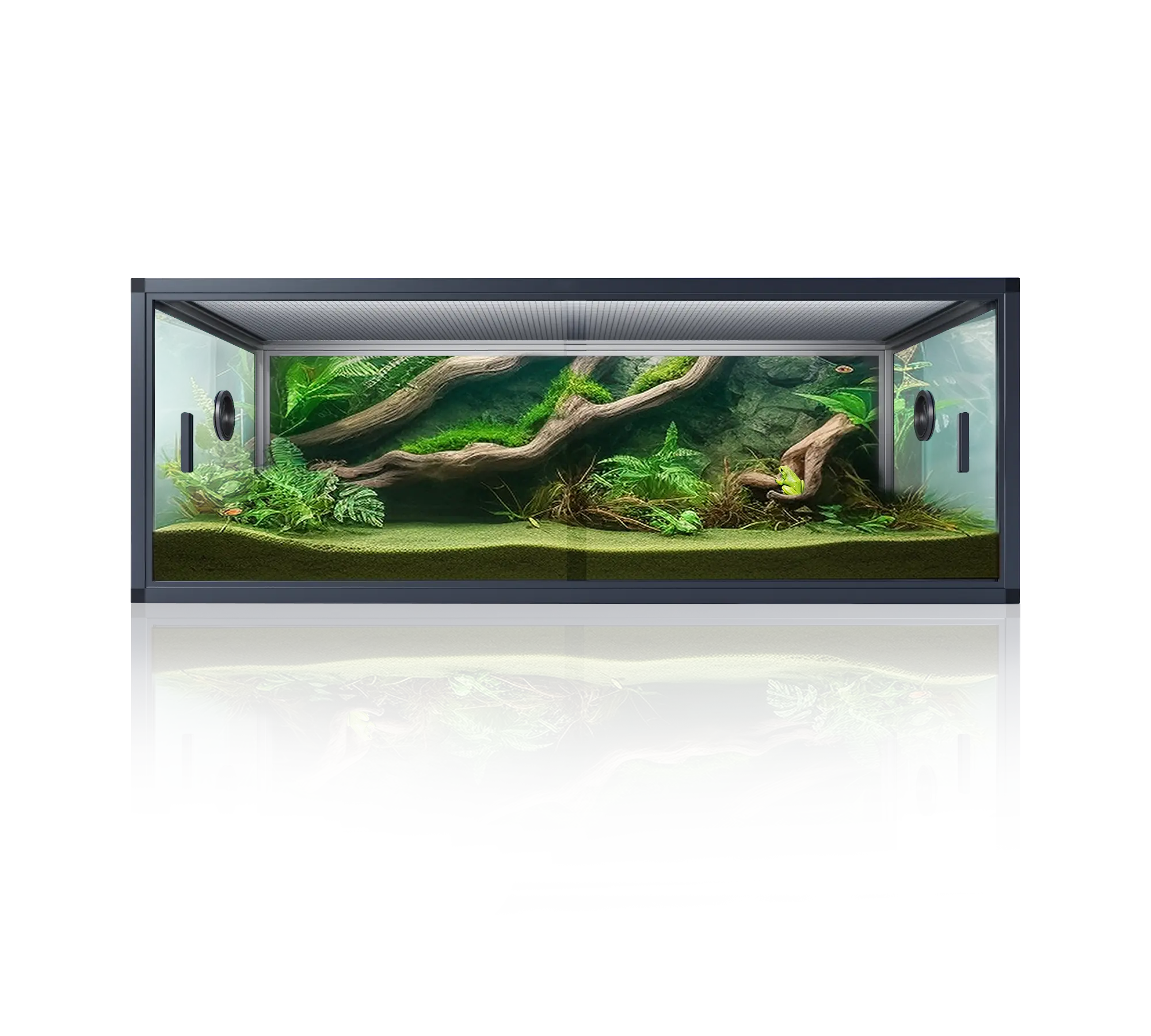 Bearded Dragon Enclosure，Reptile Terrarium, Pet snake Tank, Gecko Tank, Pet Frog tank, 50 gallons, 85 gallons, 48×24×18 inches 36×18×18 inches, Aluminum Extrusion Sandblasting Anodizing Frame Structure