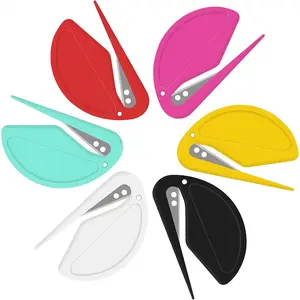 Letter Opener Envelope Slitter, 6 Counts/set Envelope Opener, Mail Opener, Wrapping Paper Cutter, Package Opener, Office Gadgets, Office Stationery & Supplies