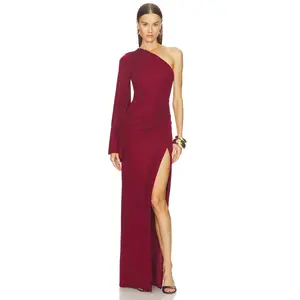 Michael Costello x REVOLVE Jacira Gown in Burgundy