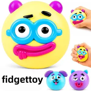2026【TikTokDealsforyoudays】NEW Cute Dog Squeeze Toy for Adults and Kids, Soft Sensory Stress Balls, Easy Squeeze Fidget Toy, Desk Accessory, Party Favor Gift
