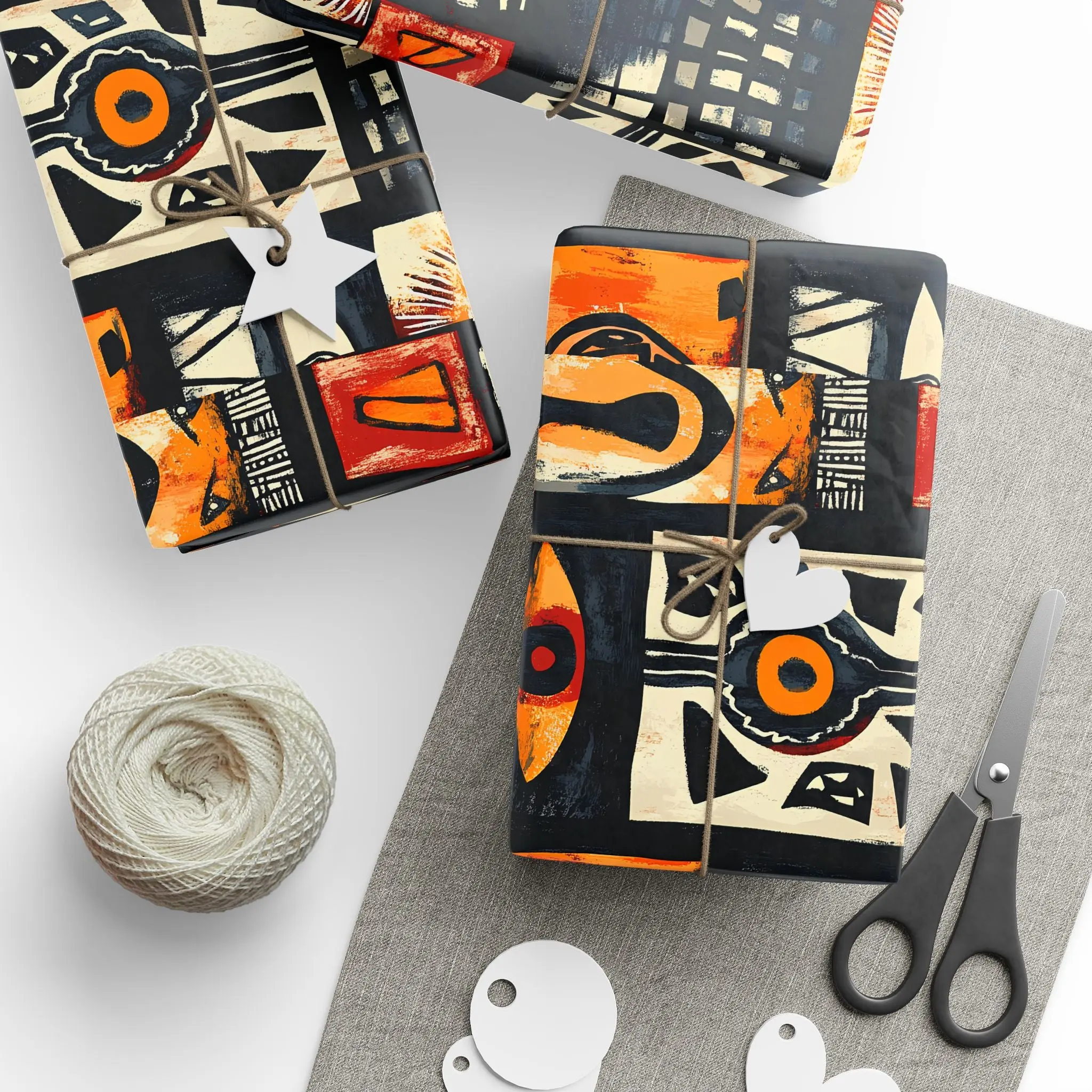 Abstract African American Heritage Gift Wrap – Bold & Unique Design