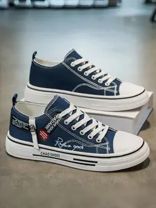 Men's Korean Style Summer Sneakers, Comfortable Breathable Canvas Shoes, Durable Casual Sports Footwear, Lightweight All-Season Men's Shoe, Sporty Breathable Shoes