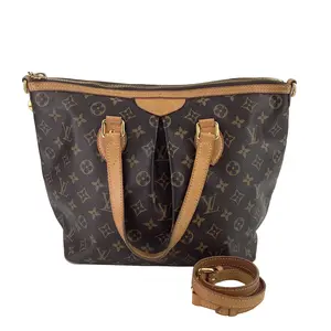 Pre-owned LOUIS VUITTON Canvas tote bags Palermo PM E2304172