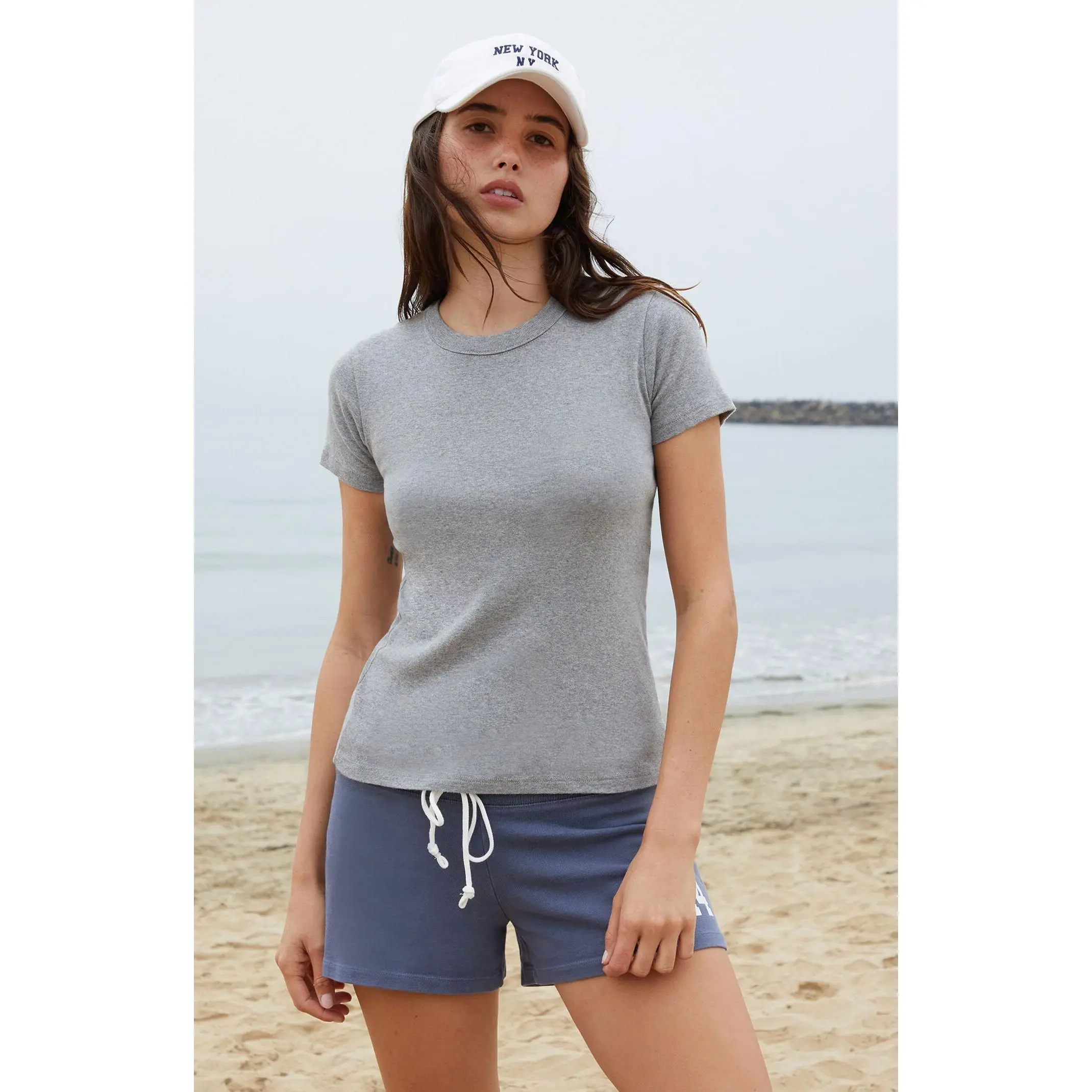 John Galt Women's Black Heather Hailie Short Sleeve Top