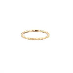 14K Gold Squared Diamond Cut Fashion Band