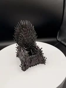 Game of Thrones Desk Organizer - Iron Throne Pen Holder - 3D Printed GOT Gift - Fantasy Office Decor - Geeky Stationery Organizer