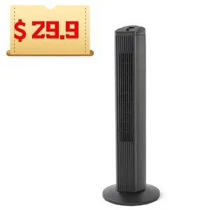 Pre-Owned Mainstays 28 Inch Tower Fan Compact Powerful Oscillating Cooling Fan 3 Speeds 3 Comfort Modes Power Off Memory Function Space Saving Portable for Home Office Bedroom Dorm