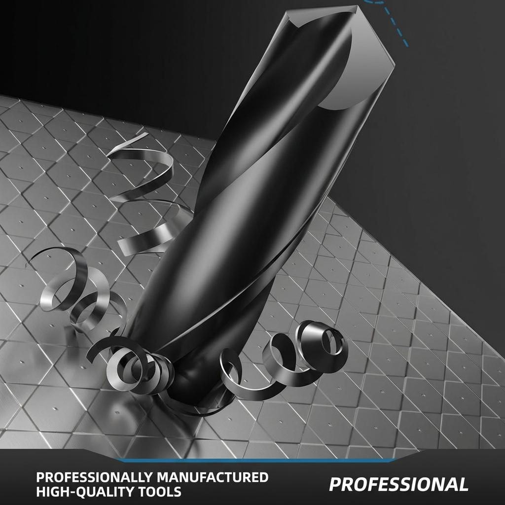 5 PCS Premium HSS Twist Drill Bit Set, 3-8mm General Purpose High Hardness Drill Bits for Metal Wood Plastic, DIY Home Repair Power Tool Accessories for Electric Drill with Storage Case