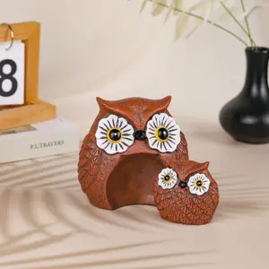 Halloween Owl Garden Decor Resin Craft, Creative Cute Animal Figurine, Yard Decoration, Outdoor Ornament, Home & Garden Accessories
