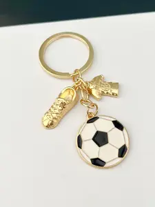 Soccer Ball Jersey Shoe Bag Charm Pendants, Sporty Fan Bag Chain Charms, Casual Athletic Bag Decoration Keychain, Stylish Bag Pendant for Backpack Purse, Ideal for Football Fans & Sports Lovers