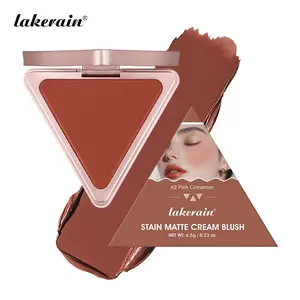 Velvet Cream Blush Palette - Natural Matte Blush, Cheek Stain, Waterproof and Long-Lasting, Highly Pigmented Cheek Makeup, Lightweight Non-Greasy Formula, Face Cosmetics Compact