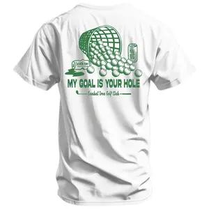 My Goal Is Your Hole Golf Club Men's T-Shirt funny shirts Dark Humor Style - Top Menswear Classic Cotton Classy Print Short Sleeves Sport Thick