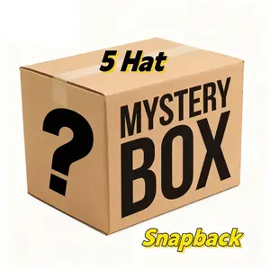 5Mystery Hat Box - Pick three random flat brim trucker hats - Mystery birthday gift, friend gift, mystery box challenge