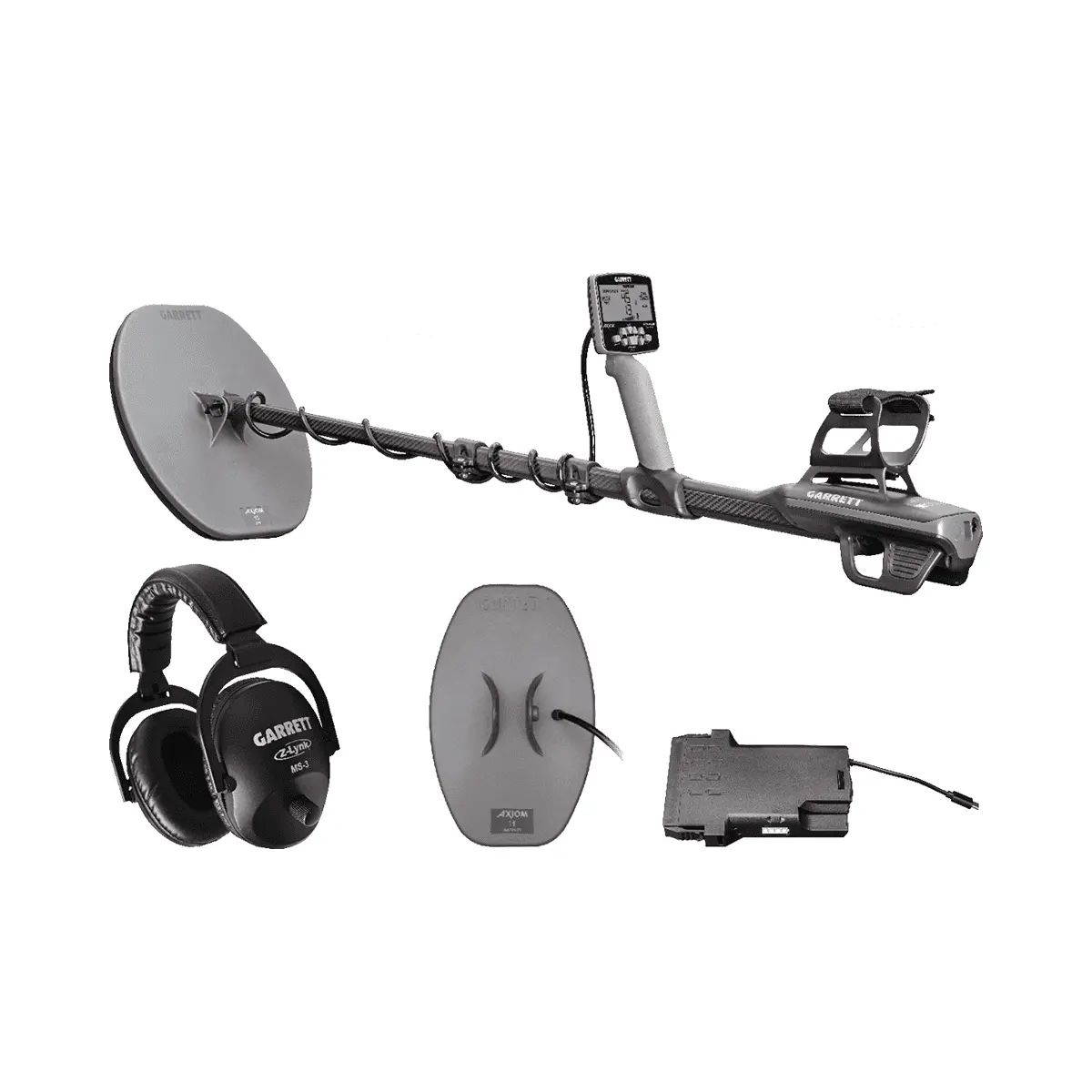 Garrett Axiom Standard Package Pulse Induction Gold Detector with MS-3 Headphones