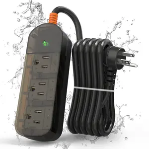 IPX6 waterproof socket high power outdoor multi-function socket suitable for camping garden