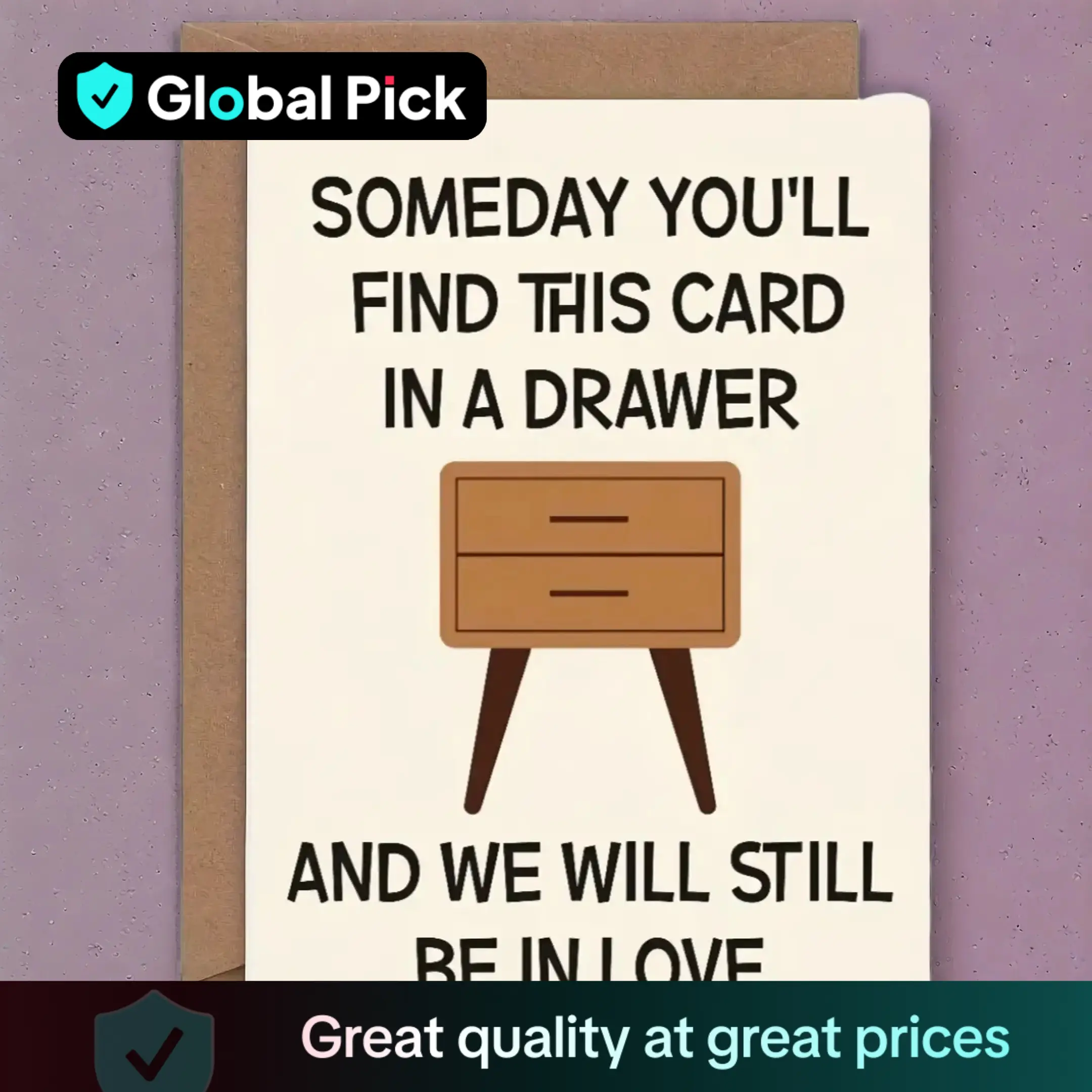 Funny Birthday Anniversary Card, 1 Count Happy Anniversary Card with Envelope, Birthday Gift for Women Men Him Her Husband Wife Boyfriend Girlfriend