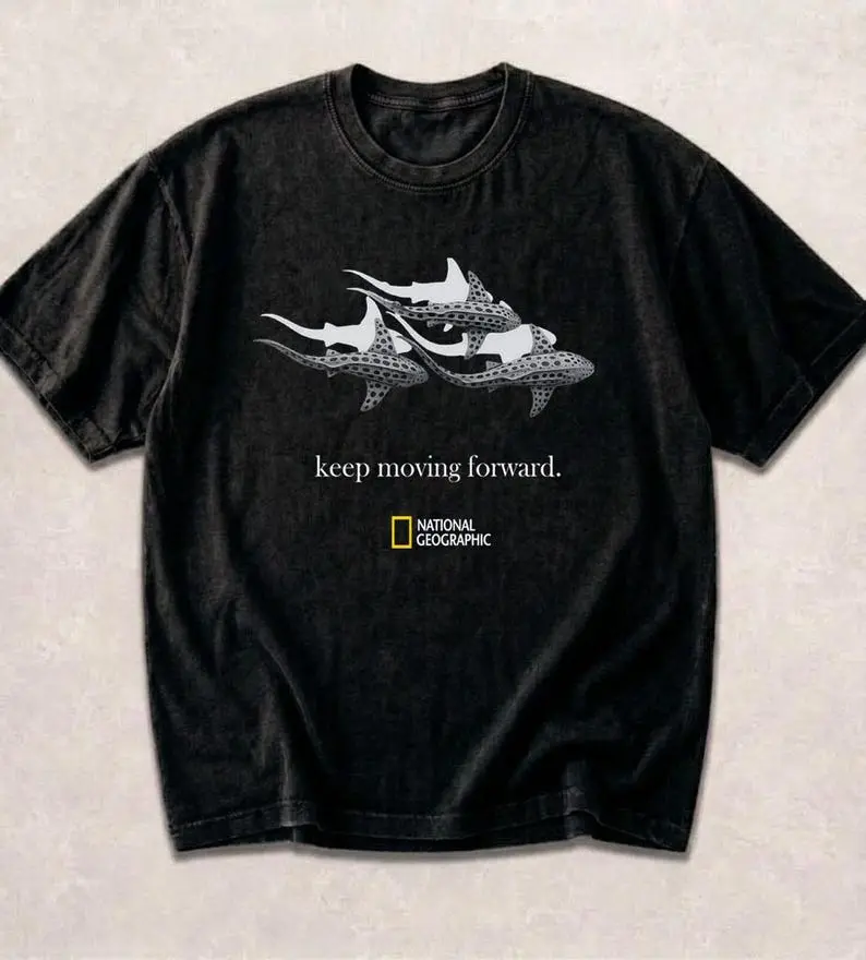 National Geographic Dolphins T-shirt Unisex Graphic Tee, Unisex Cotton Shirt