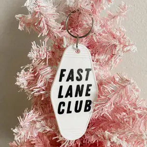 Fast Lane Club Motel Keychain