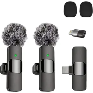 Lavalier Microphone for , iPad & Android -  Lapel Mic with Noise Reduction - Plug & Play Smartphone Mic for Vlogging, Podcast, YouTube &  Creators
