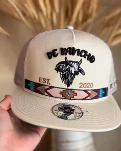 [SAVE upto 50%] DE RANCHO TRIBAL BULL CREAM - HATS CAP - TRIBAL BULL CREAM