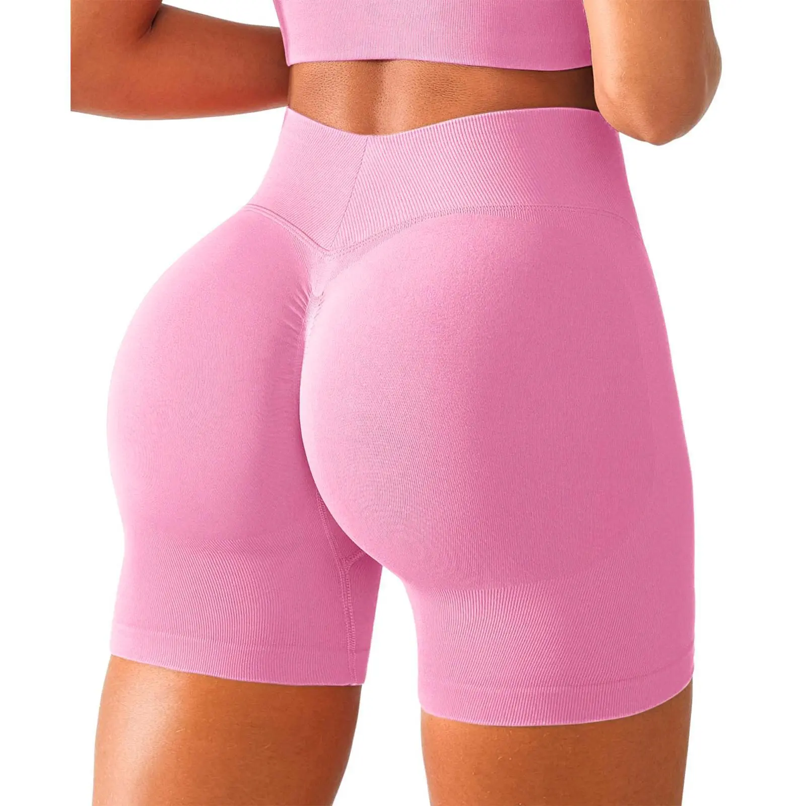 BRXL  BrxlGrit【Discount for live】Lycra FabricSeamless High Waisted Tummy Control Yoga Impact Shorts - Comfortable Fit Versatile Style for Yoga and Active Lifestyle in Green - Gym Exercise Activewear-BRXL-1NEW,summerwins