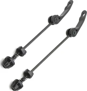 Mountain and Road Bicycle Wheel Hub Skewers Quick Release Clip Bolt Lever Axle 145mm Front 180mm Rear Pair for Cycling