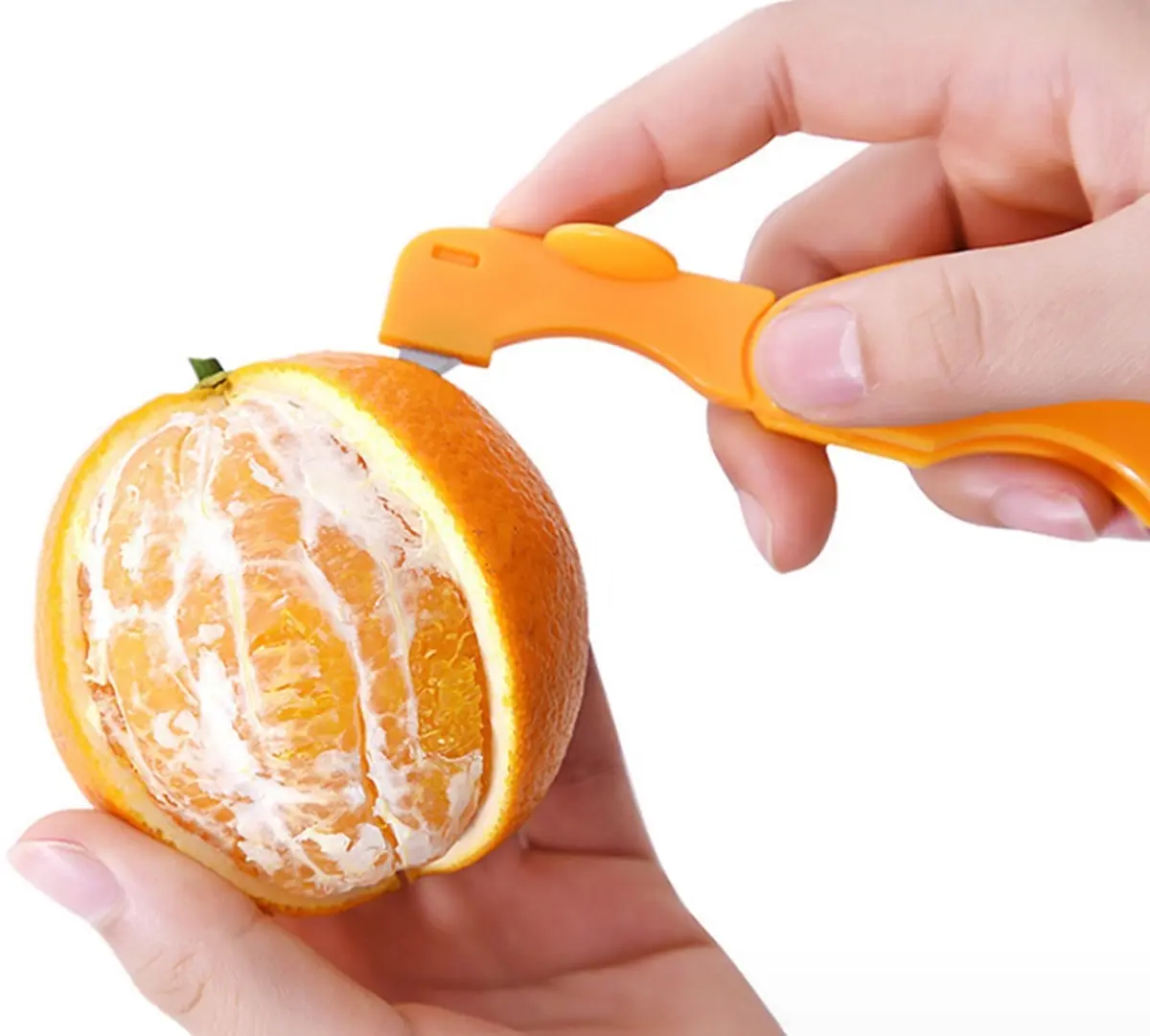TIKA 5-Pack Orange Lemon Citrus Peeler Set, Easy-Open Fruit Peeling Tools for Kitchen Use