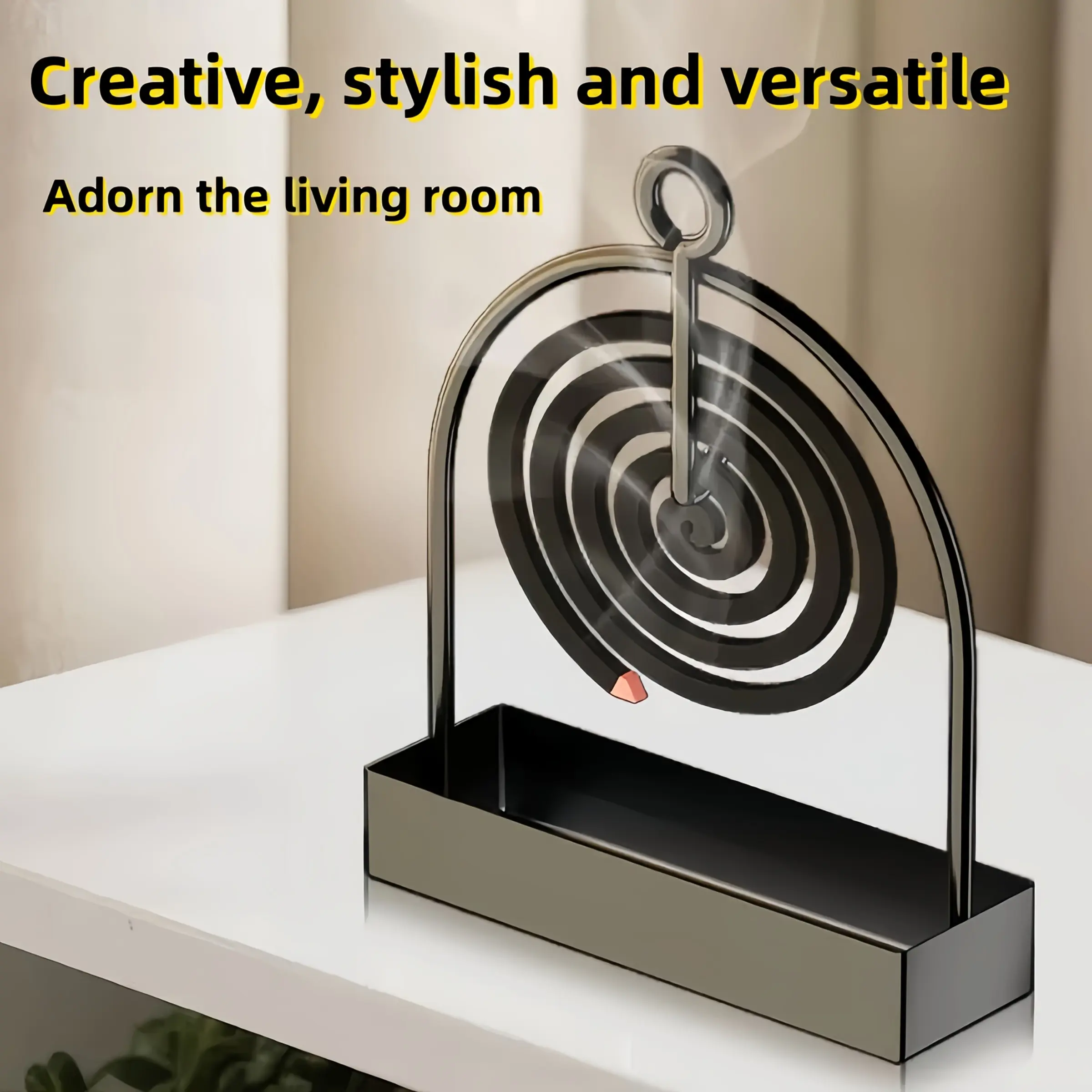 Metal Mosquito Repellent Holder, Insect Deterrent, Ideal for Hanging Incense or Sandalwood, Perfect for Living Room, Bedroom, Outdoor Camping Decor