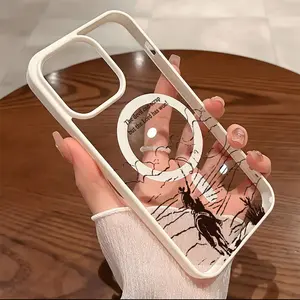 Premium Magnetic Phone Cases for iPhone11/12/13/14/15/16//17/Air/E/promax/Plus Cowboy On Horseback y2k cased MagSafe Ready, Anti-Fall, Springtok and Ultra-Thin Design |   Perfect for Everyday Use Protector Screen Protector Aesthetic Resistance