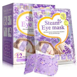 【live】Sefudun Steam Eye Masks for Dry Eyes, SPA Warm Eye Masks, Disposable Moist Heating Compress Pads for Sleeping (12 Packs)