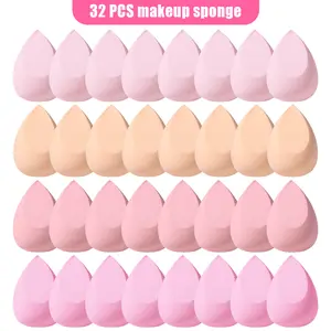 32-Piece Face Makeup Tool Set, 32pcs Large Makeup Sponges, Soft Makeup Puffs, Beginner's Face Makeup Tools