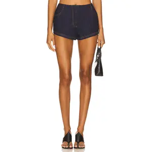 BY.DYLN Brayden Micro Short in Denim