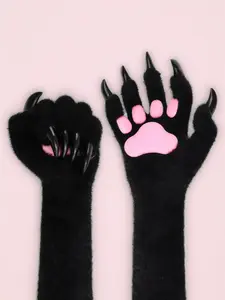 Halloween Silicone Animal Claw Gloves, Long Finger Costume Props, Creepy Ghost Hand Accessories for Cosplay Parties, Comfortable & Durable Design, Party Supplies