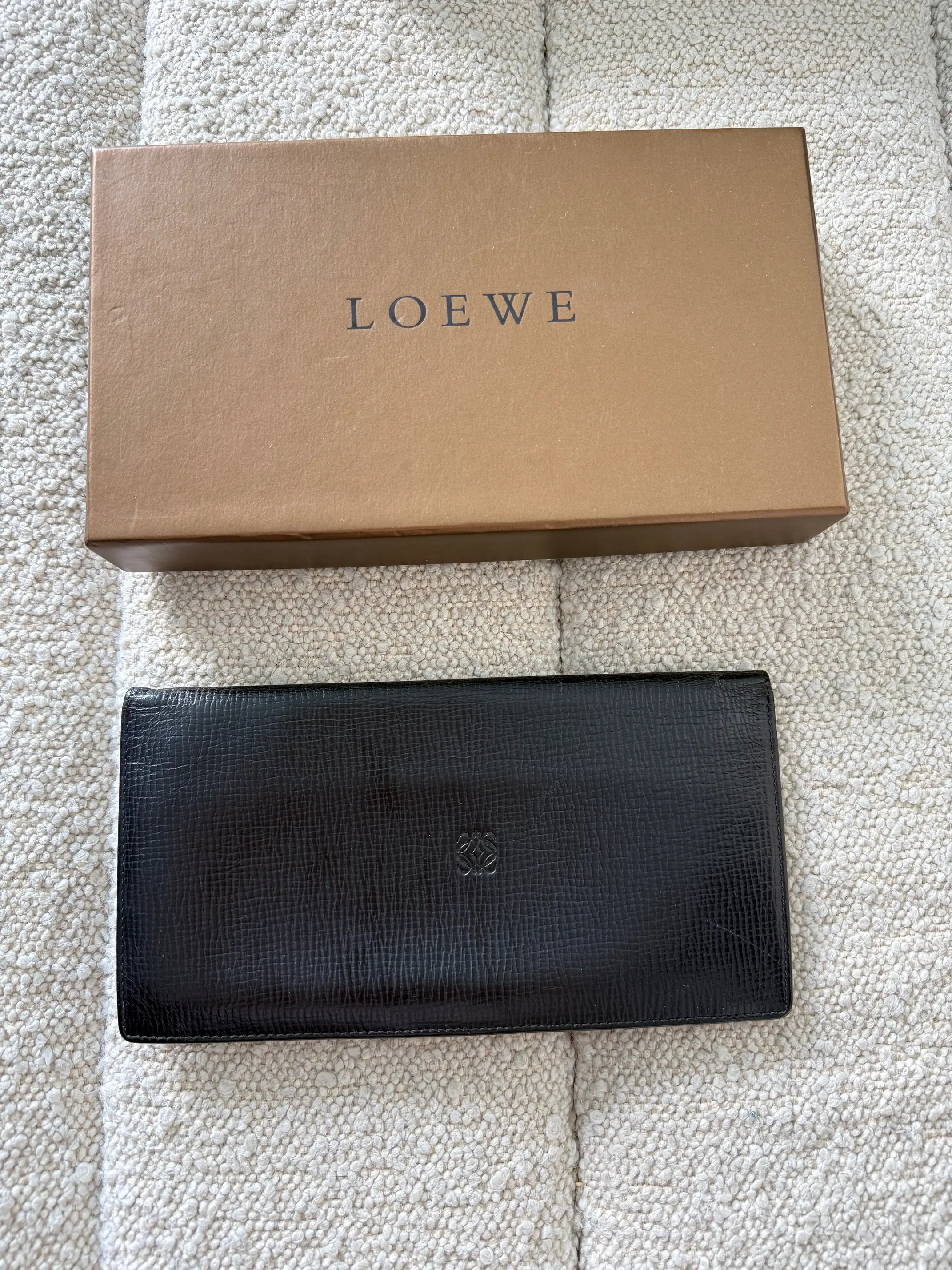 Pre-owned Loewe Leather Small Leather Goods Wallet