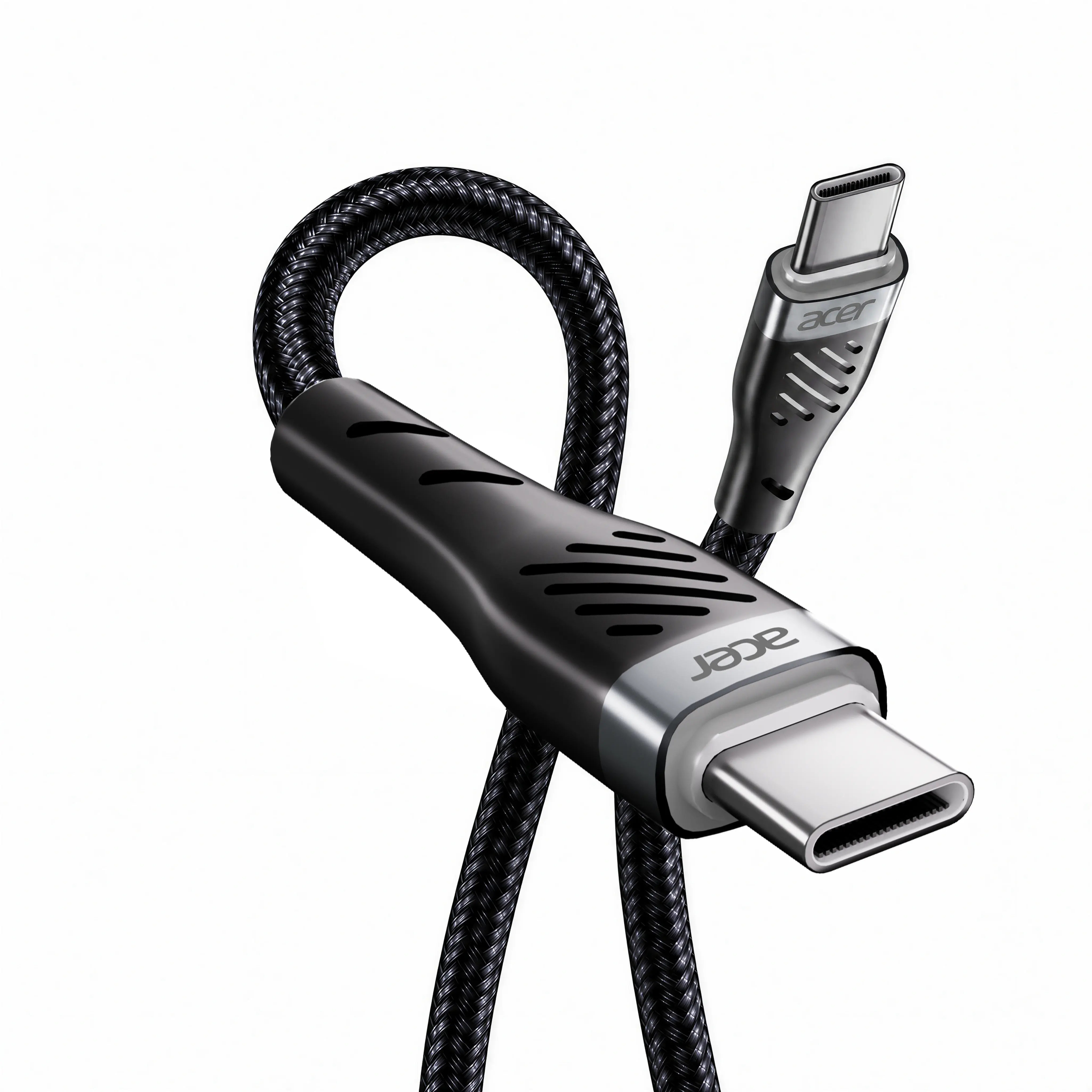 Acer 60W Fast Charging Type-C Cable with USB-C Plug & Manufacturer Warranty, Compatible with MacBook Pro, Laptops, iPhone 17/16/15 Pro Max, Samsung Smartphones