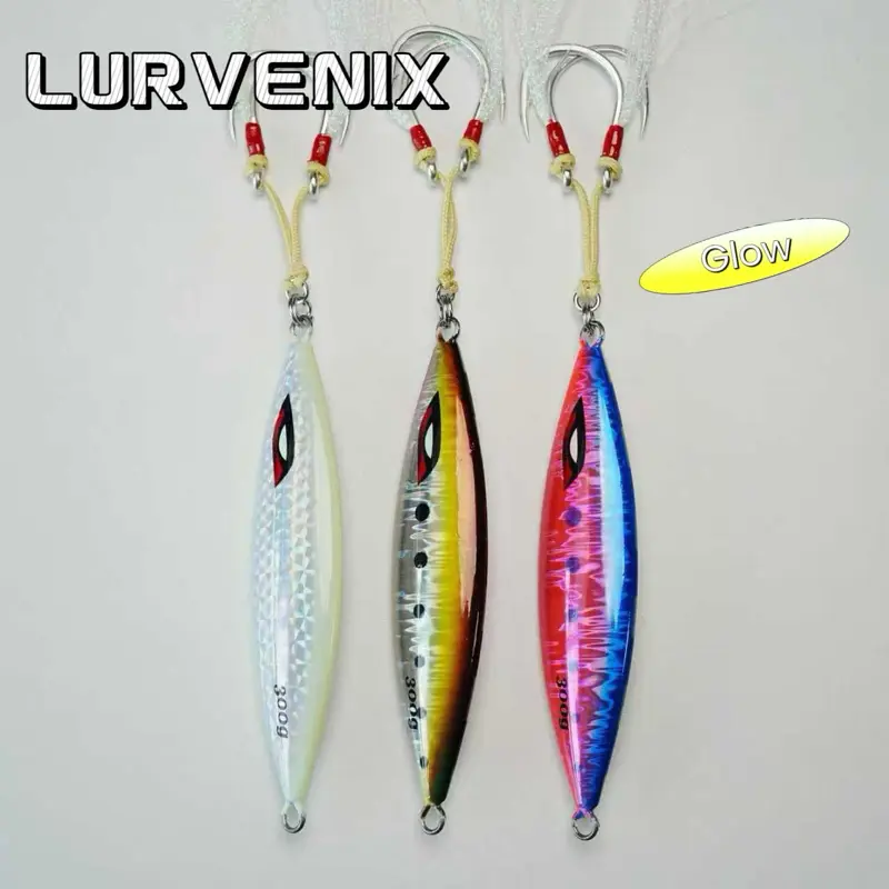 LURVENIX Slow Pitch Fishing Jig 40g-300g