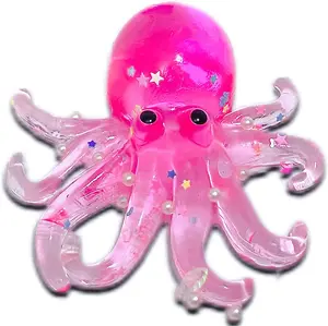 Purple Octopus Taba Squishy Dough Ball Squeeze Fidget Toys - Sensory Stress Balls for Boys & Girls, Kawaii Octopus Taba Squishy Toys, Party Favors for Kids, Classroom Prizes