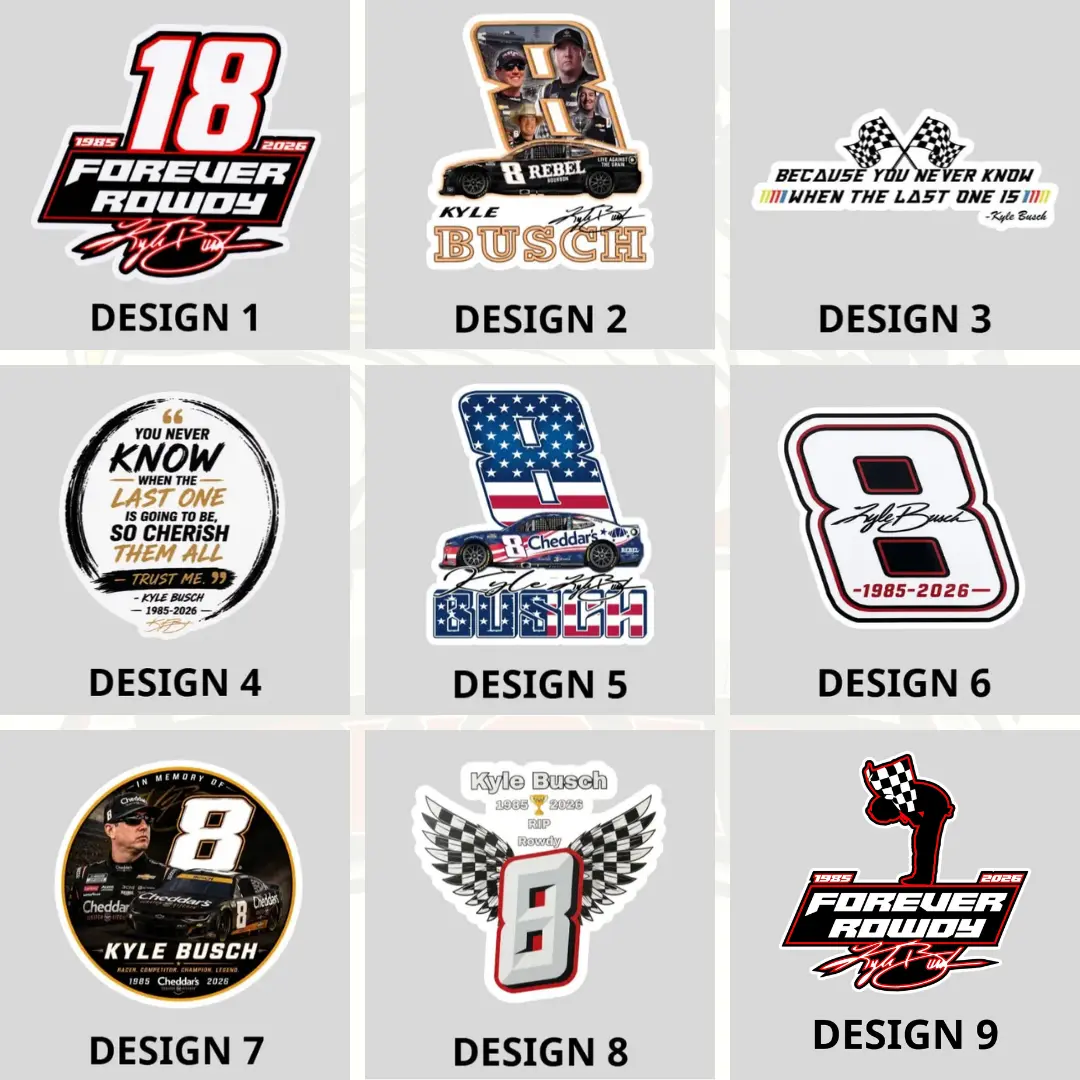 [Die-cut] Kyle Busch Number 8 Tribute Commemorative Sticker