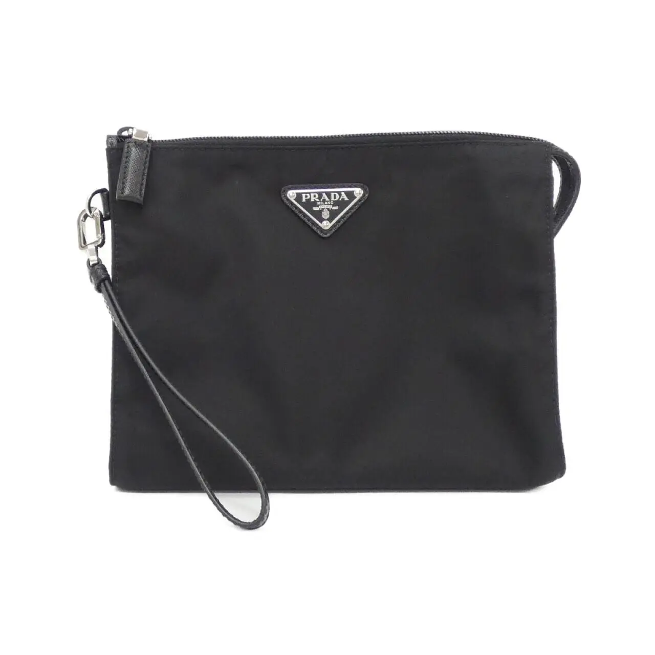 Pre-owned PRADA Nylon Small Leather Goods Tessuto Saffiano Pouch