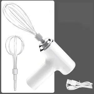 [summervibes]Electric handheld mixer, egg beater and milk frother, ideal for baking, cooking, desserts, cakes, cream, eggs and daily kitchen mixing use.